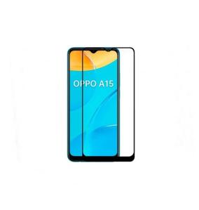 Cristal templado para Oppo A15 negro