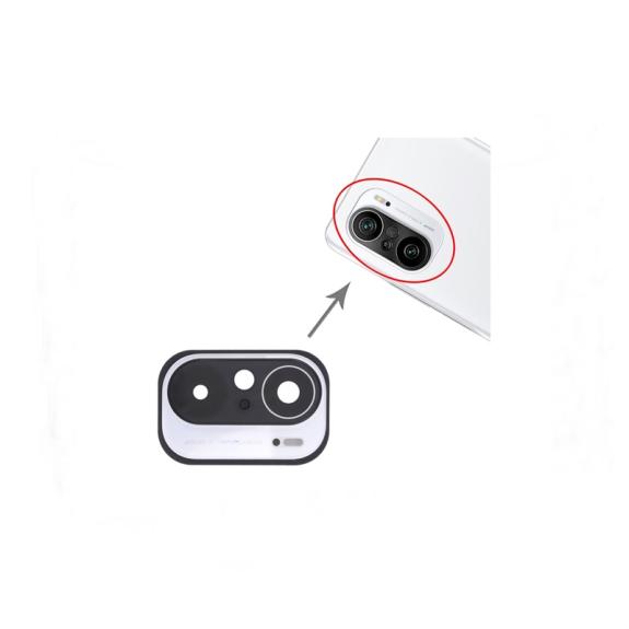 Cubierta lente de camara 48MP para Xiaomi Poco F3 blanco