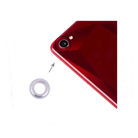 Cubierta lente para Oppo A3 / F7 plateado