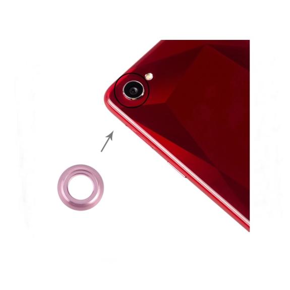 Cubierta lente para Oppo A3 / F7 rosa