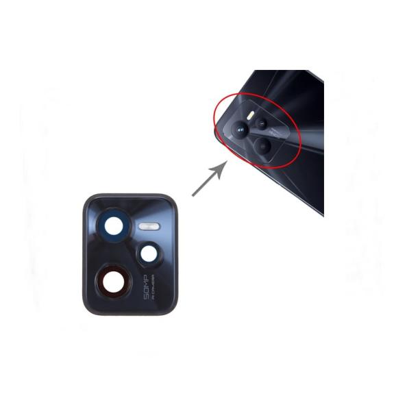 Embellecedor de camara para Realme C35 negro