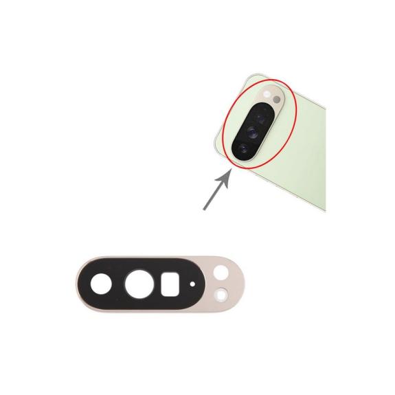 Embellecedor de la Lente Para Google Pixel 10 Pro XL Dorado