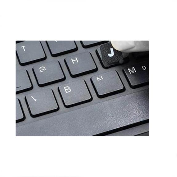 Etiqueta Para Teclado en Idioma Castellano Negro