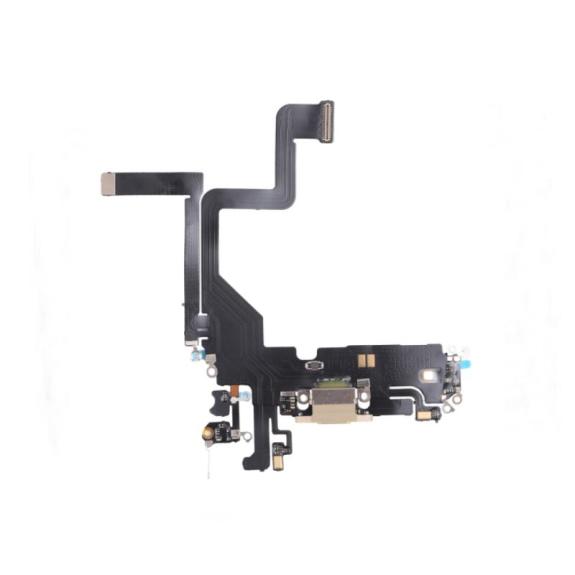 Flex conector de carga para iPhone 14 Pro dorado