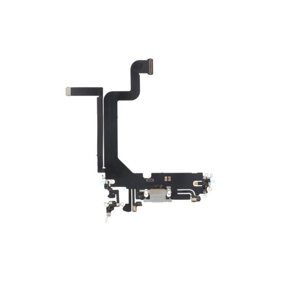 Flex Conector De Carga Para iPhone 14 Pro Max en color blanco