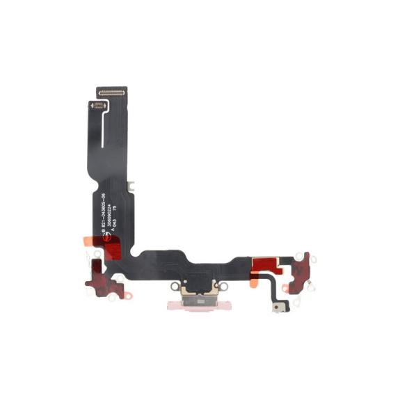 Flex Conector De Carga Para iPhone 15 Plus en color rosa