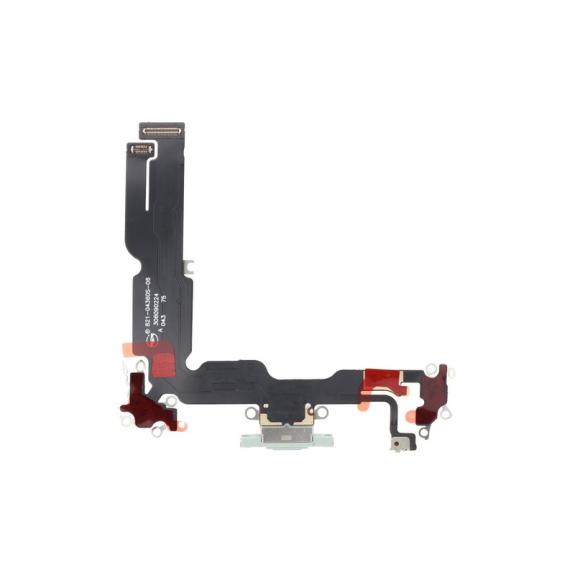 Flex Conector De Carga Para iPhone 15 Plus en color verde
