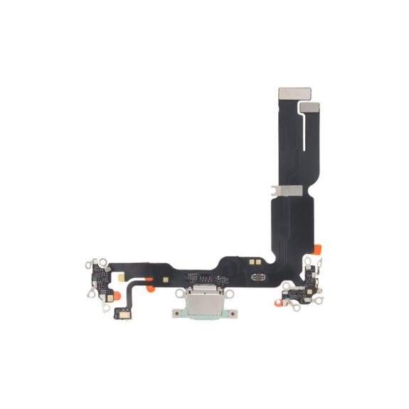 Flex Conector De Carga Para iPhone 15 Plus en color verde