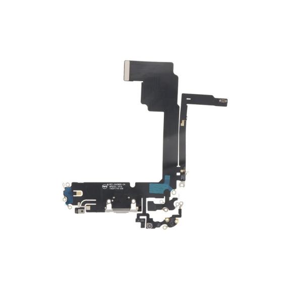 Flex Conector De Carga Para iPhone 15 Pro Max en color blanco