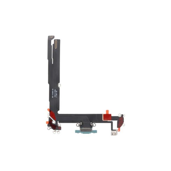 Flex Conector De Carga Para iPhone 16 Plus en color azul