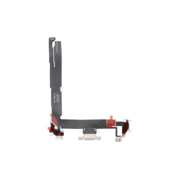 Flex Conector De Carga Para iPhone 16 Plus en color blanco