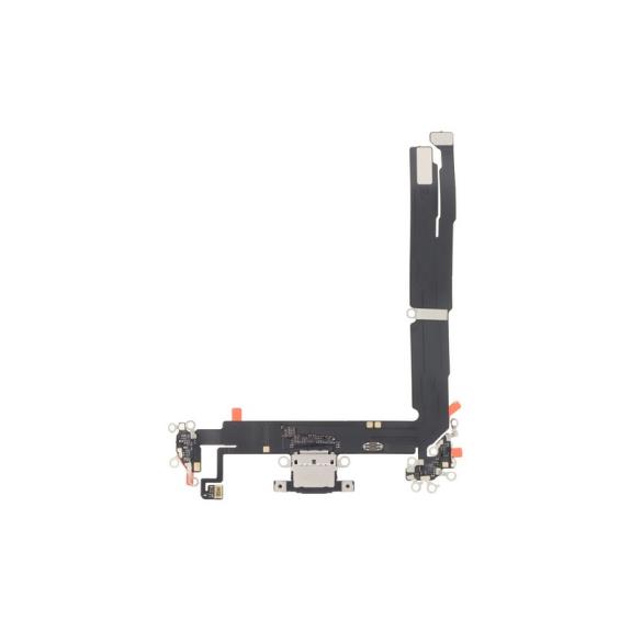 Flex Conector De Carga Para iPhone 16 Plus en color negro