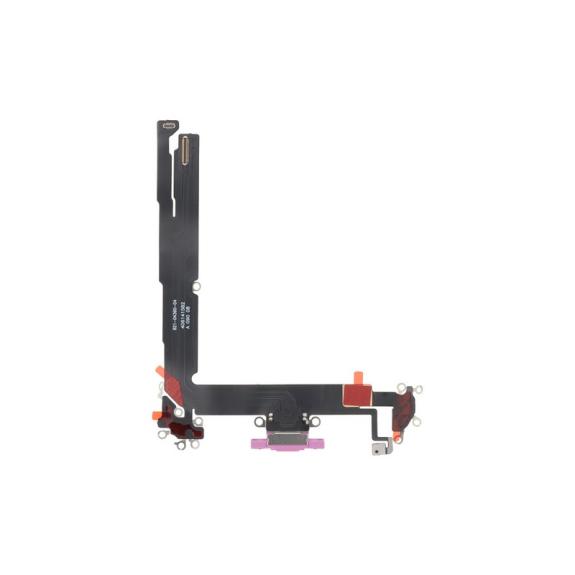 Flex Conector De Carga Para iPhone 16 Plus en color rosa