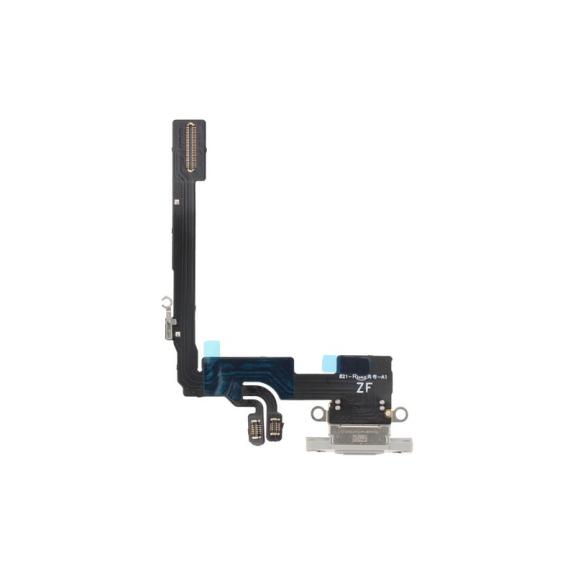 Flex Conector de Carga Para Iphone 16 Pro en color blanco