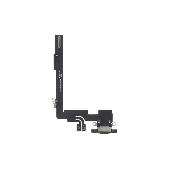 Flex Conector De Carga Para iPhone 16 Pro Max en color negro