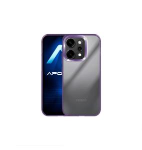 Funda Acrílica Para Oppo Reno 14 Pro Lila-Transparente