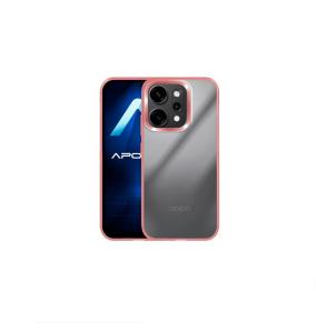 Funda Acrílica Para Oppo Reno 14 Pro Rosa-Transparente