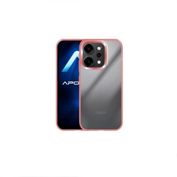 Funda Acrílica Para Oppo Reno 14 Pro Rosa-Transparente
