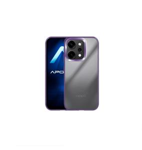 Funda Acrílica Para Oppo Reno 14F Lila-Transparente
