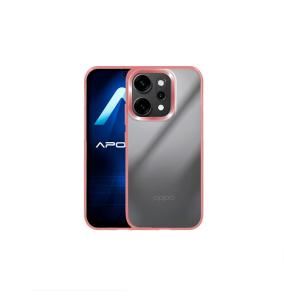Funda Acrílica Para Oppo Reno 14F Rosa-Transparente