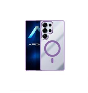 Funda Acrílica Premium Para Samsung S25 Ultra Transparente-Lila