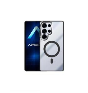 Funda Acrílica Premium Para Samsung S25 Ultra Transparente-Negro