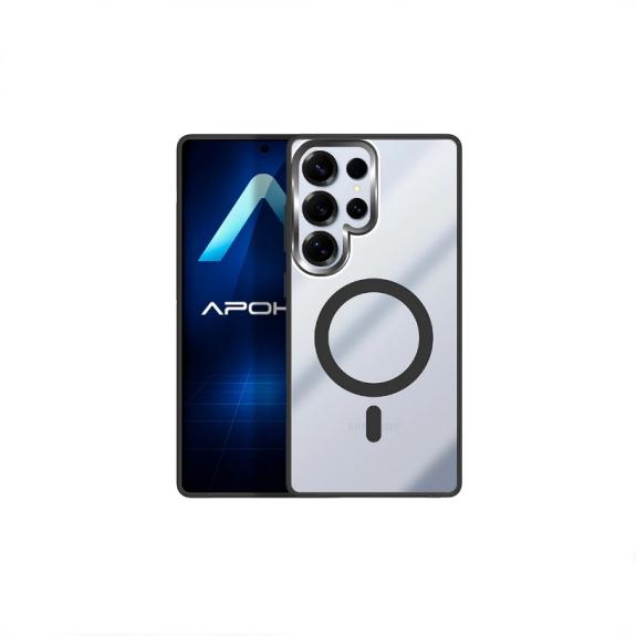 Funda Acrílica Premium Para Samsung S25 Ultra Transparente-Negro
