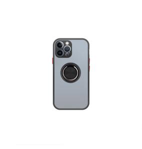 FUNDA ANTIGOLPES DE GEL NEGRO CON ANILLA PARA IPHONE 11 PRO MAX