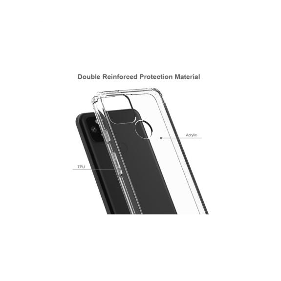 FUNDA CARCASA ACRILICA Y TPU PARA GOOGLE PIXEL 5 TRANSPARENTE