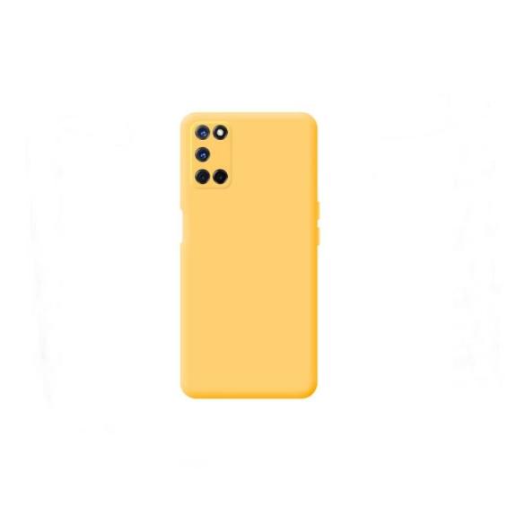 FUNDA CARCASA DE SILICONA SUAVE COLOR AMARILLO PARA OPPO A52/A72