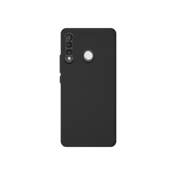 FUNDA CARCASA DE SILICONA SUAVE COLOR NEGRO PARA HUAWEI P30 LITE