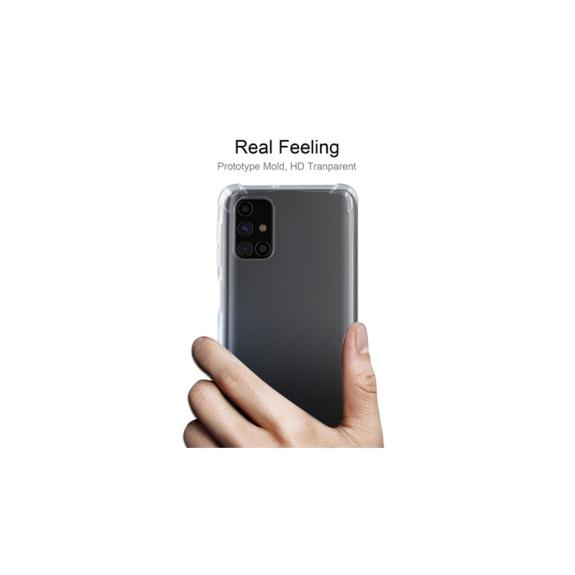 FUNDA CARCASA GEL  TPU DE 4 ESQUINAS PARA SAMSUNG M31S TRANSPARE