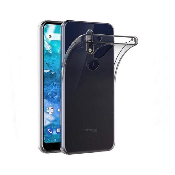 FUNDA CARCASA GEL TPU PARA NOKIA 7.1 TRANSPARENTE