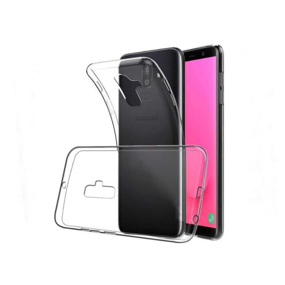 FUNDA CARCASA GEL TPU PARA SAMSUNG GALAXY J8 2018 TRANSPARENTE