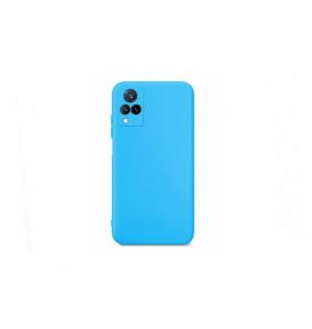 FUNDA CARCASA SILICONA SUAVE PARA VIVO V21 AZUL