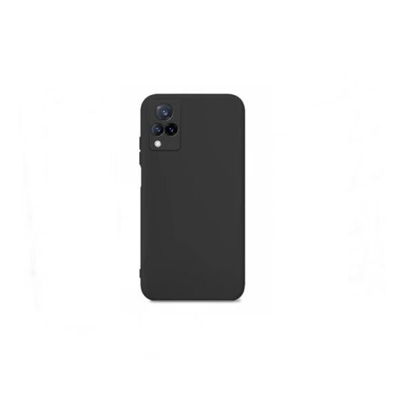 FUNDA CARCASA SILICONA SUAVE PARA VIVO V21 NEGRO