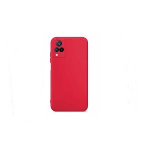 FUNDA CARCASA SILICONA SUAVE PARA VIVO V21 ROJO