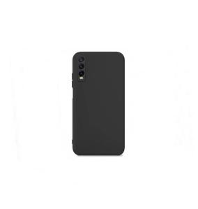 FUNDA CARCASA SILICONA SUAVE PARA VIVO Y20S NEGRO