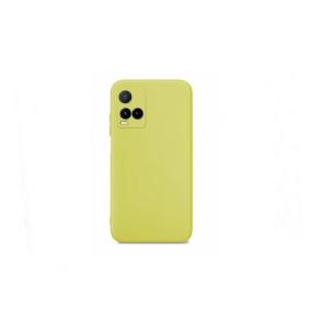 FUNDA CARCASA SILICONA SUAVE PARA VIVO Y21S / Y33 AMARILLO