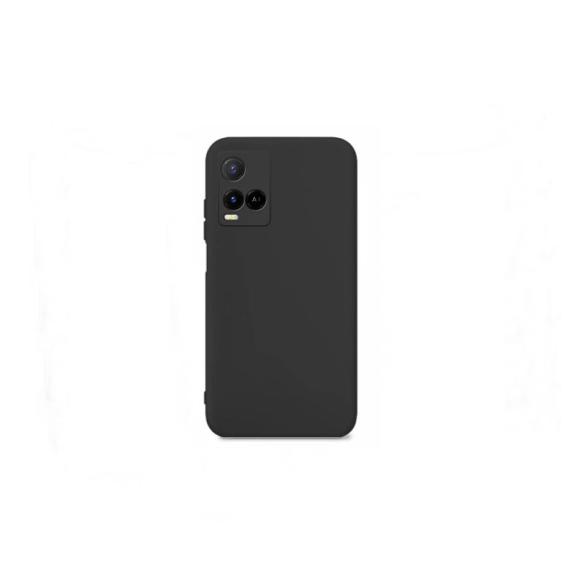 FUNDA CARCASA SILICONA SUAVE PARA VIVO Y21S / Y33 NEGRO