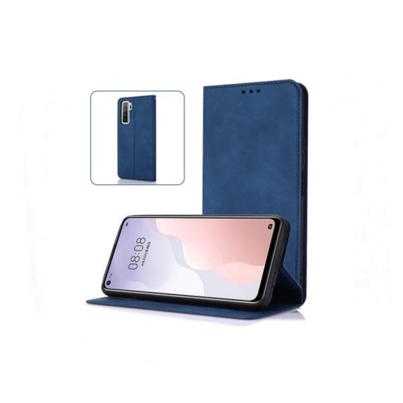 Funda con tapa para Vivo Y11S polipiel azul