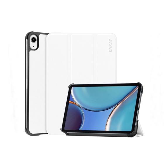 FUNDA DE CUERO CON TAPA PARA IPAD MINI 6 2021 BLANCO