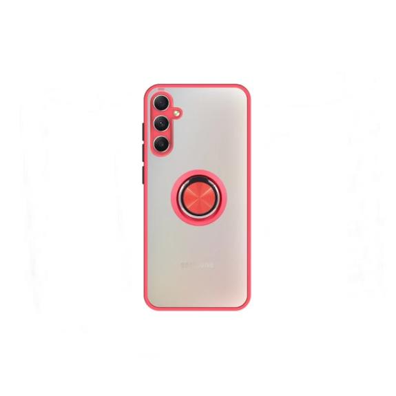 Funda de gel Samsung Galaxy A35-5G Imán con soporte rojo