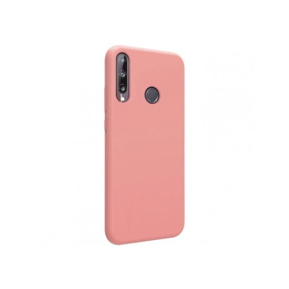 FUNDA DE SILICONA COLOR ROSA PARA HUAWEI P40 LITE E/HONOR 9C/Y7P