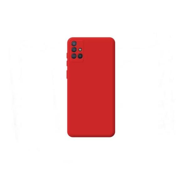 Funda suave para Samsung Galaxy A51 rojo