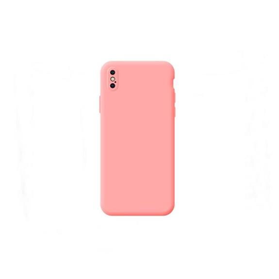 Funda suave para iPhone X / XS rosa claro