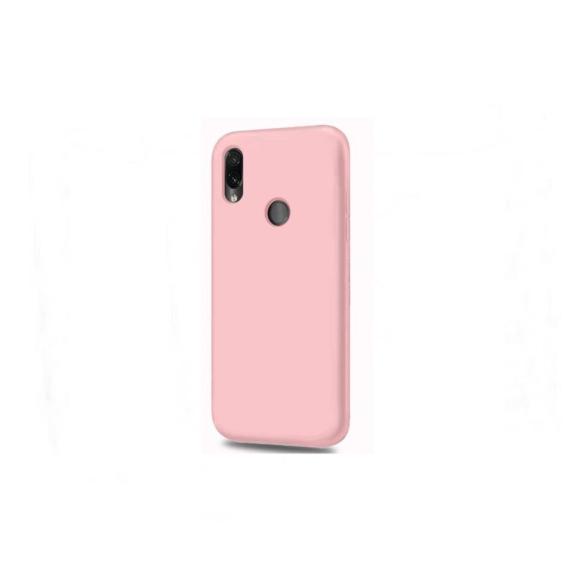 FUNDA DE SILICONA SUAVE COLOR ROSA TURQUESA PARA XIAOMI REDMI 7