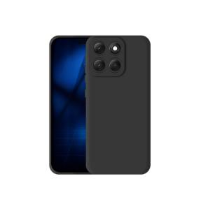 Funda de silicona suave para Motorola Moto G86 Negro