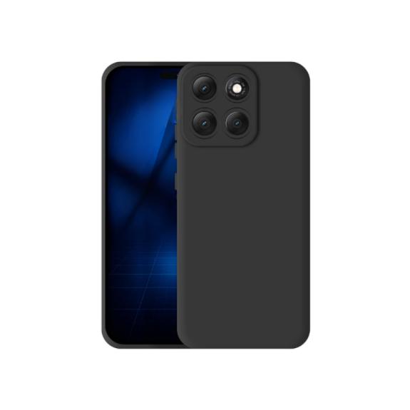 Funda de silicona suave para Motorola Moto G86 Negro
