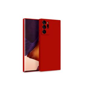 Funda de silicona suave para Samsung Galaxy Note 20 Ultra Rojo